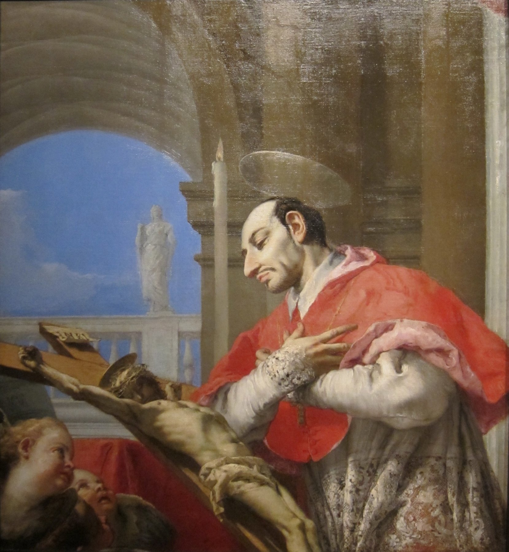 Saint Charles Borromeo by Giovanni Battista Tiepolo, 1767–1769, Cincinnati Art Museum